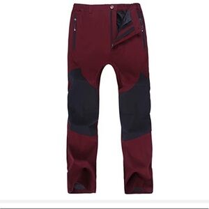 Singbring outdoor weatherproof burgundy cargo pants size xs